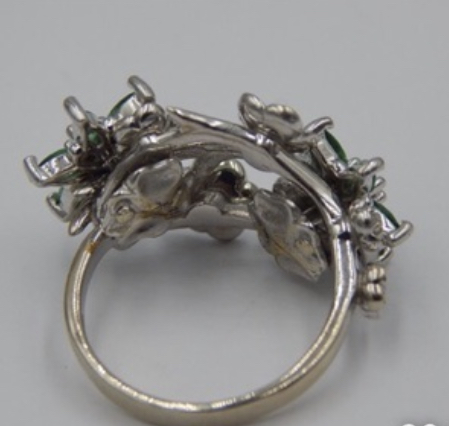 Кольцо из белого золота с бриллиантом (-ми) (33678849)  4