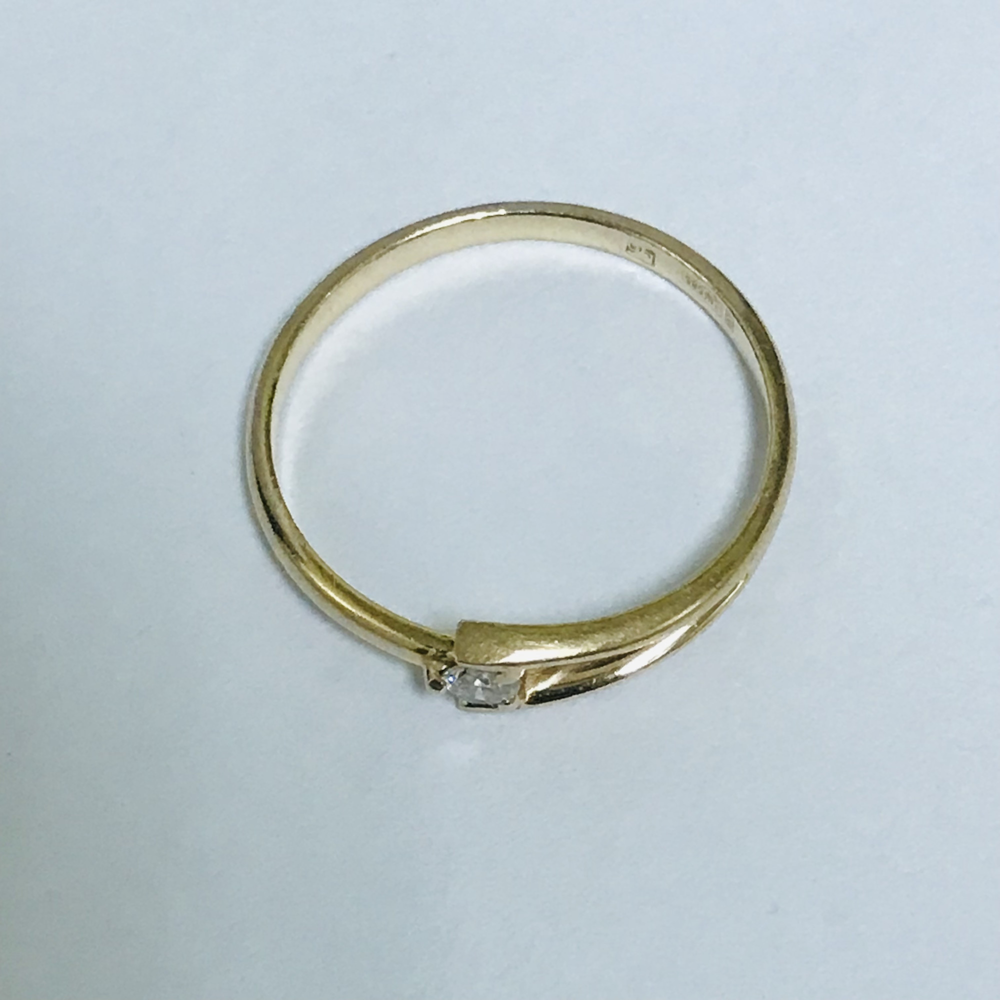 Кольцо из красного золота с цирконием (31379928) 9