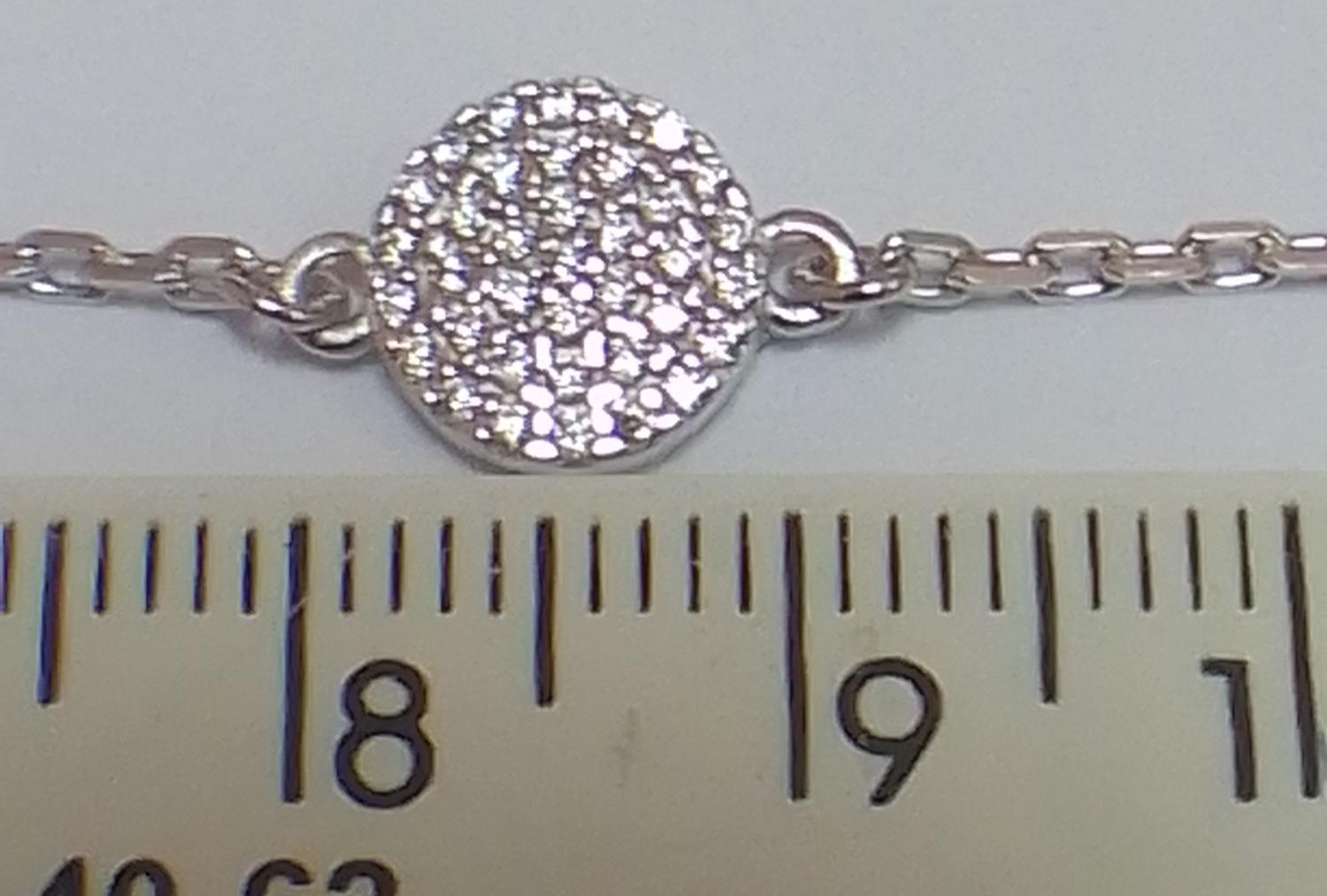Срібний браслет із цирконієм (33394708) 1