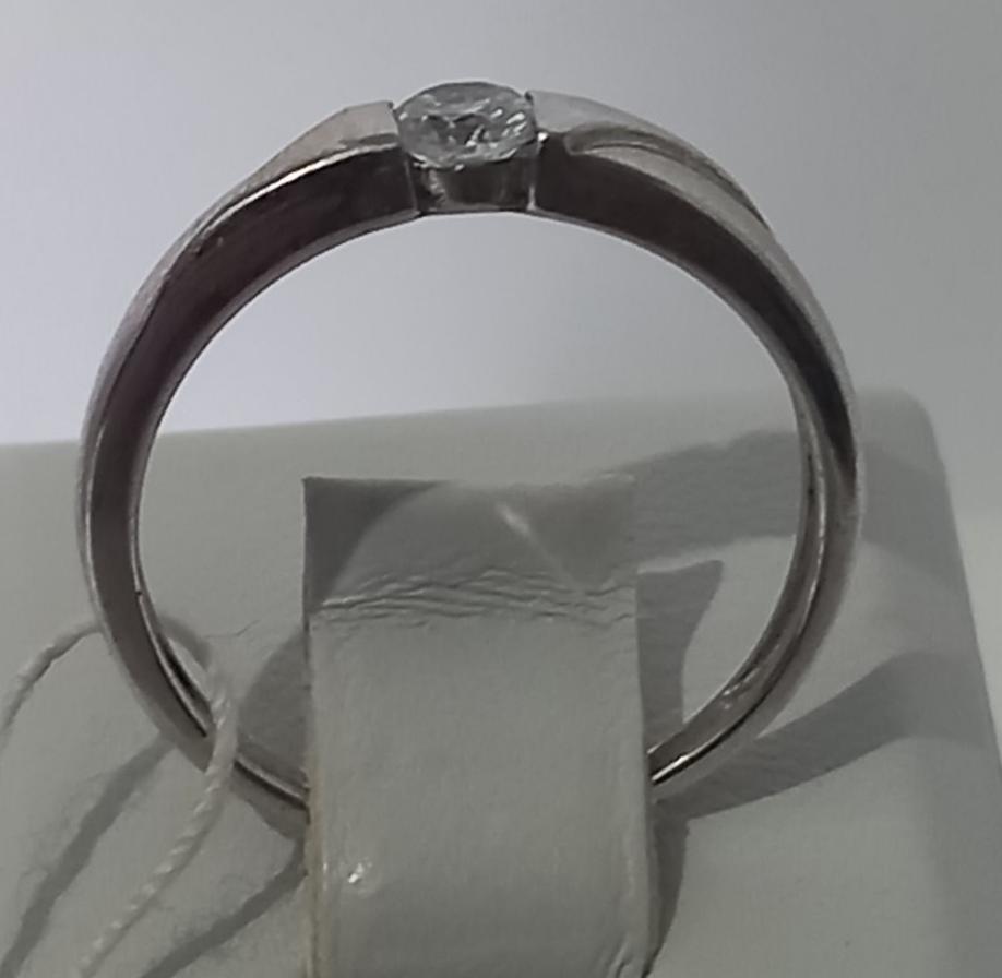 Серебряное кольцо с цирконием (31933294) 1