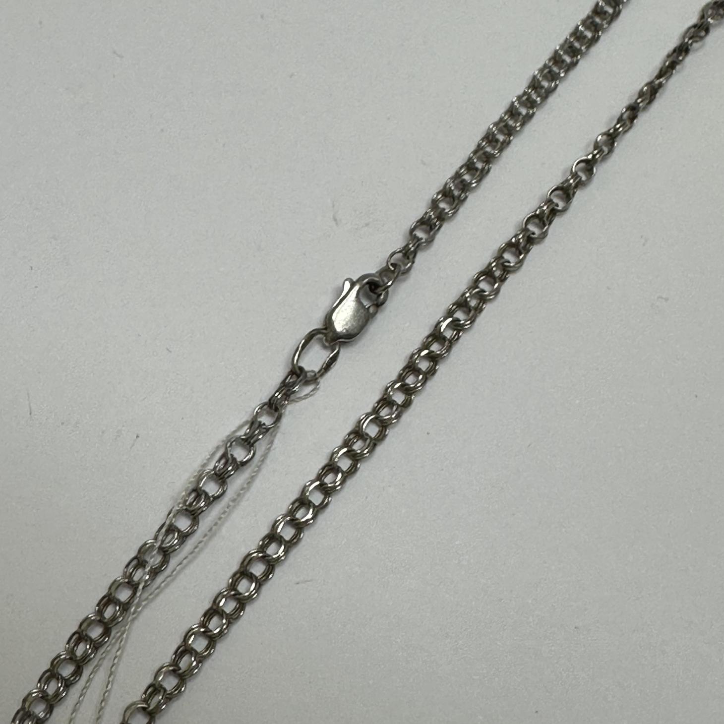 Срібний ланцюг з плетінням Стрічка (33619431) 0