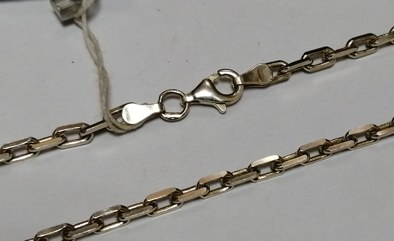 Серебряная цепь с плетением Якорное (30519114) 0