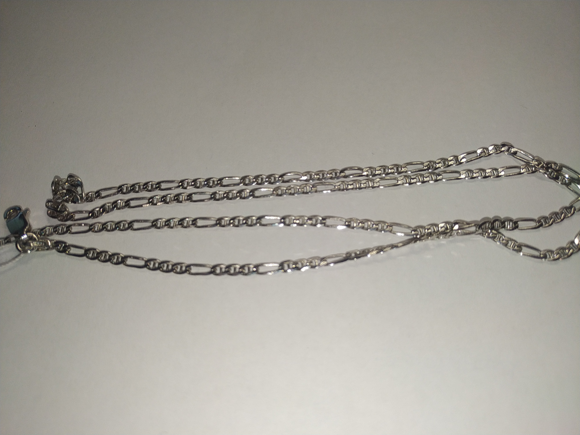 Серебряная цепь с плетением Картье (30506392) 1
