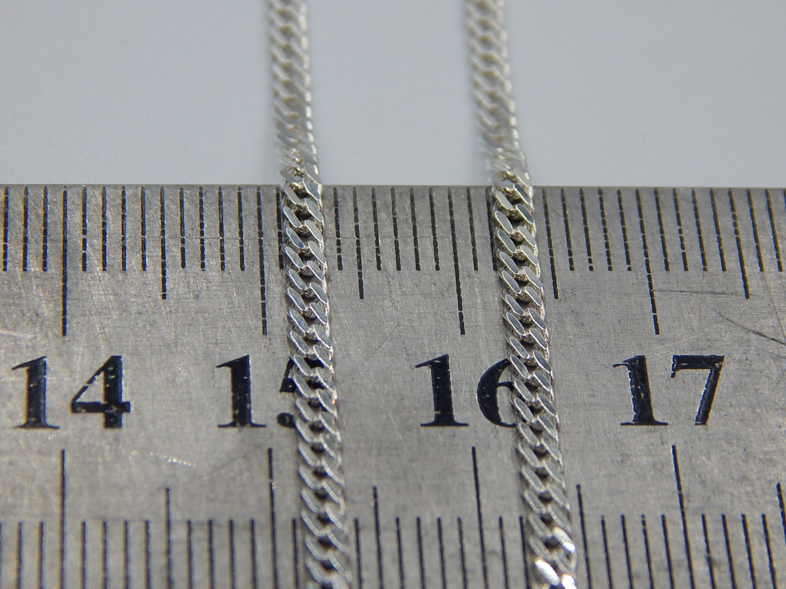 Серебряная цепь с плетением Двойной ромб (31376124) 2