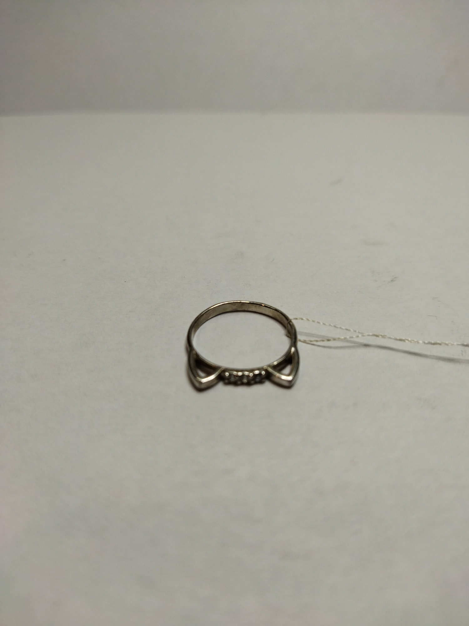 Серебряное кольцо с цирконием (30514187) 4