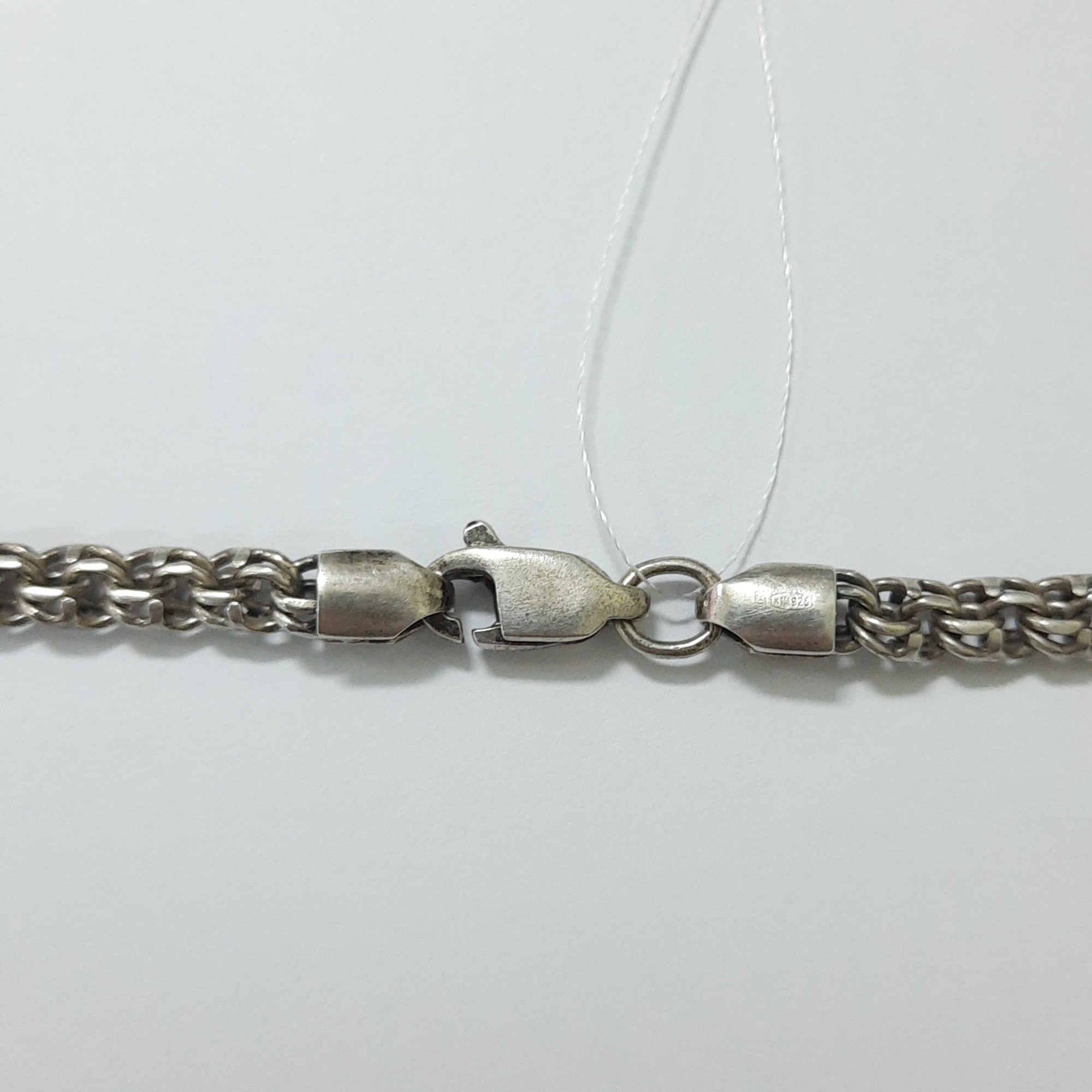 Серебряная цепь с плетением Бисмарк (32999930) 1