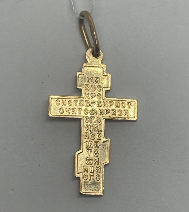 Підвіс-хрест з червоного золота (33806403) 1