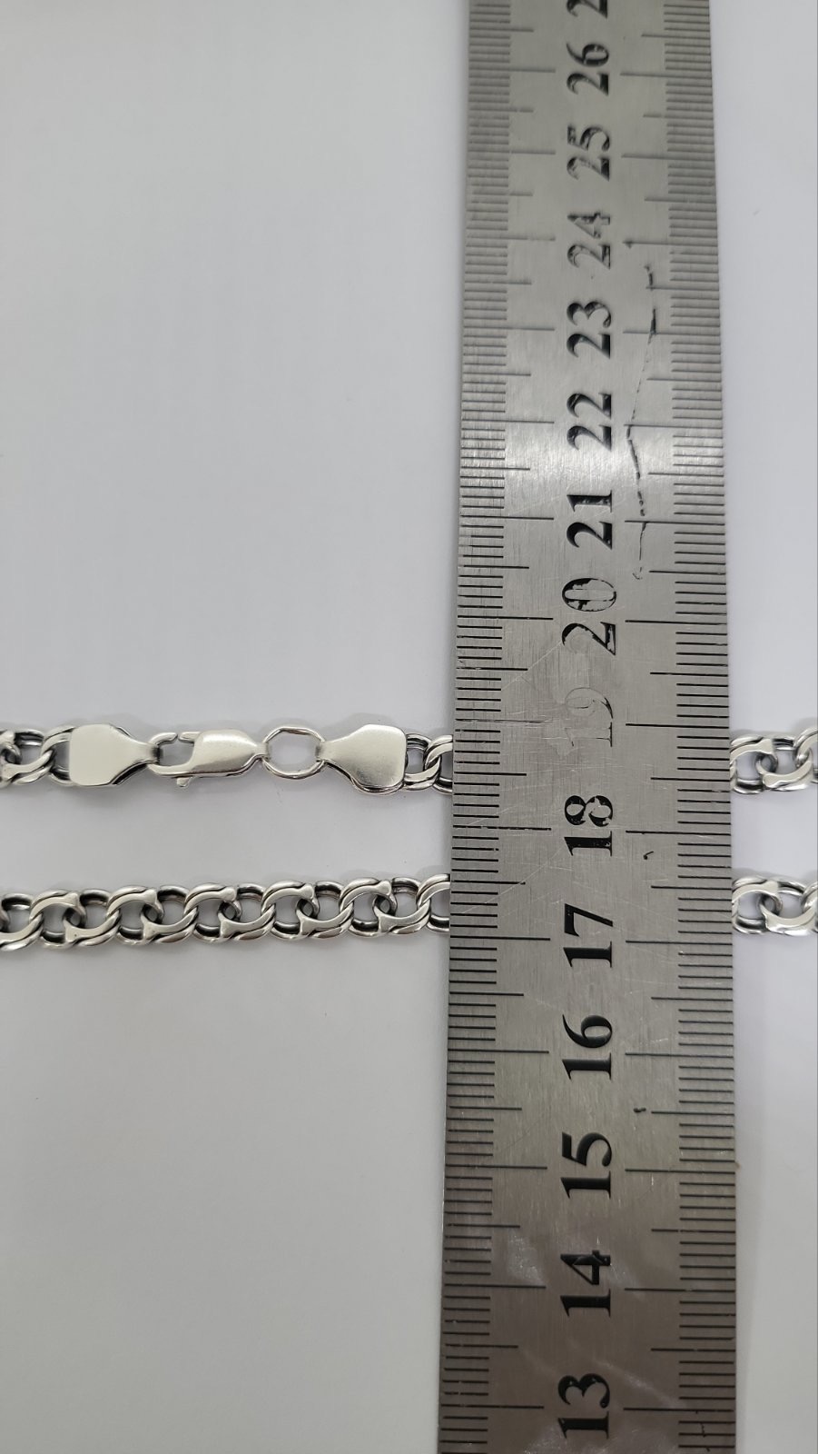 Серебряная цепь с плетением Бисмарк (33620431) 2