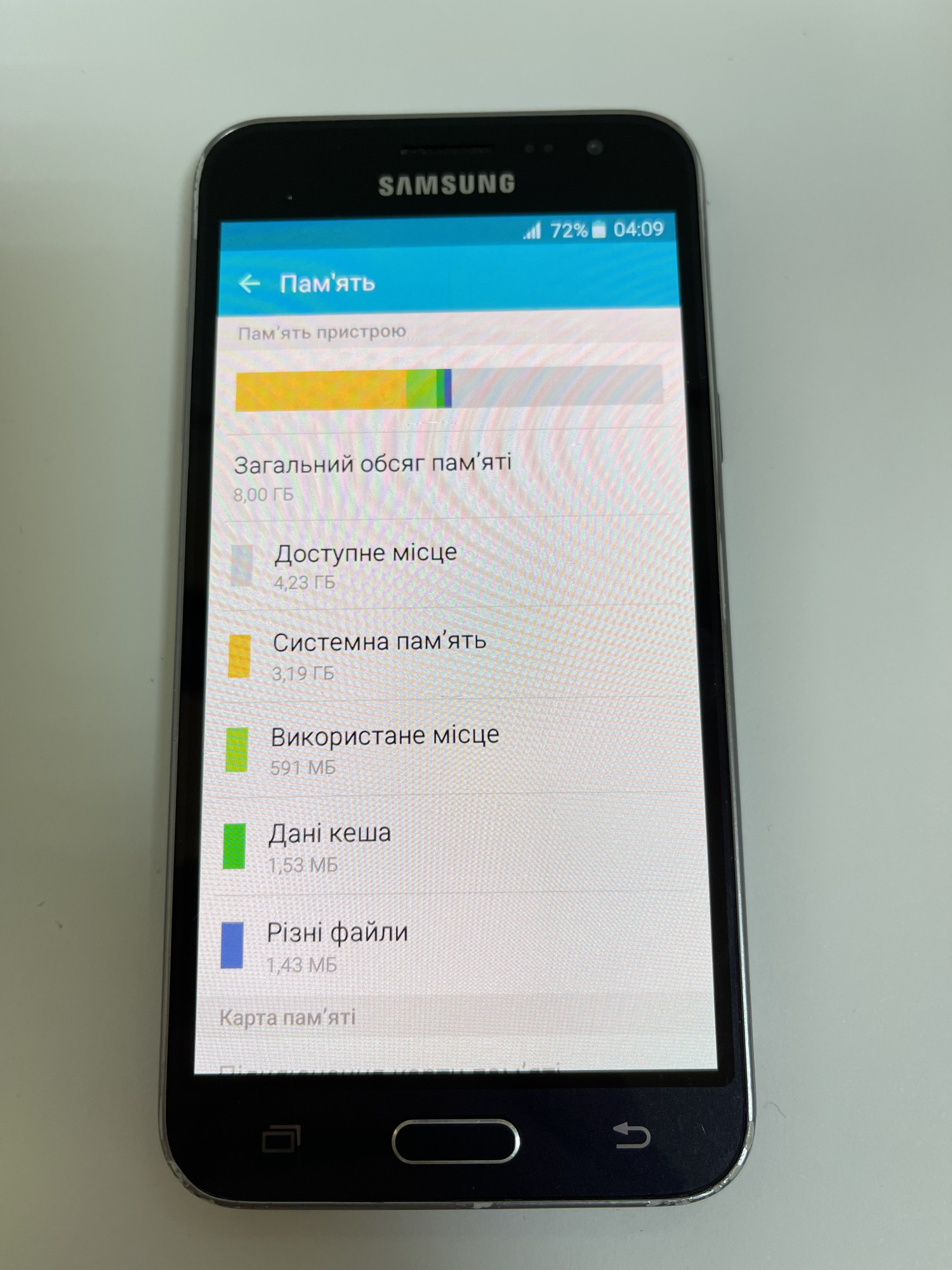 Samsung Galaxy J3 2016 Black (SM-J320HZKD) 1/8Gb 8