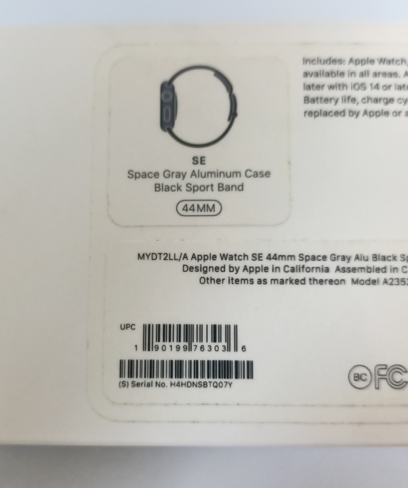 Смарт-часы Apple Watch SE GPS 44mm Midnight Aluminium Case with Midnight Sport Band - Regular (MNK03UL/A) 7