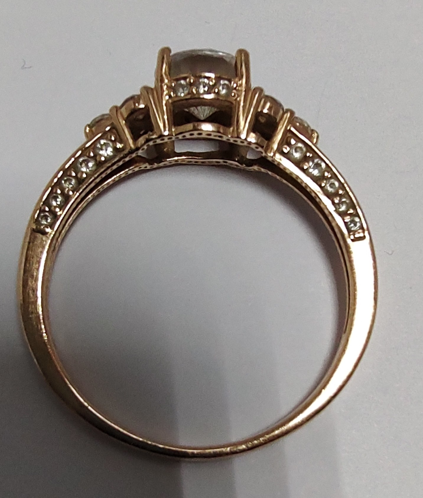 Кольцо из красного золота с цирконием (33735642)  4