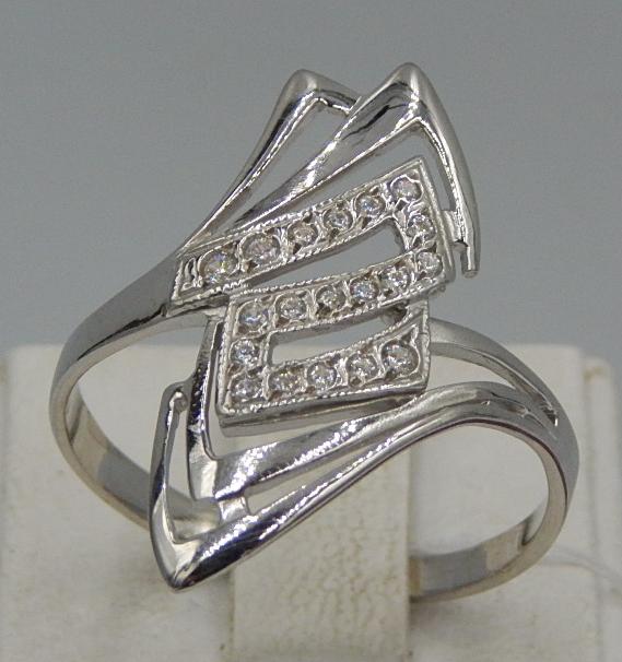 Серебряное кольцо с цирконием (30520050) 0