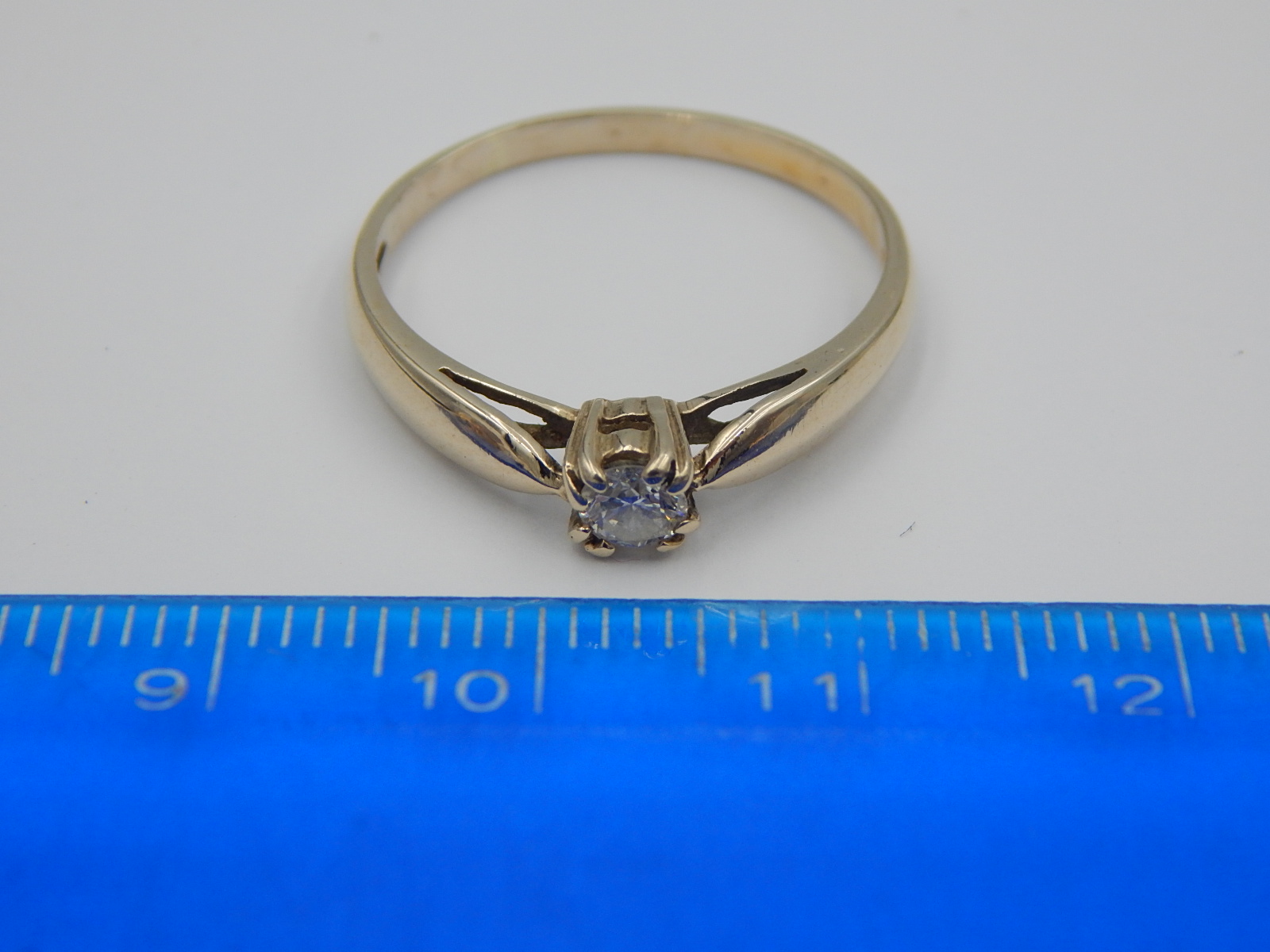 Кольцо из белого золота с бриллиантом (-ми) (32202911) 6