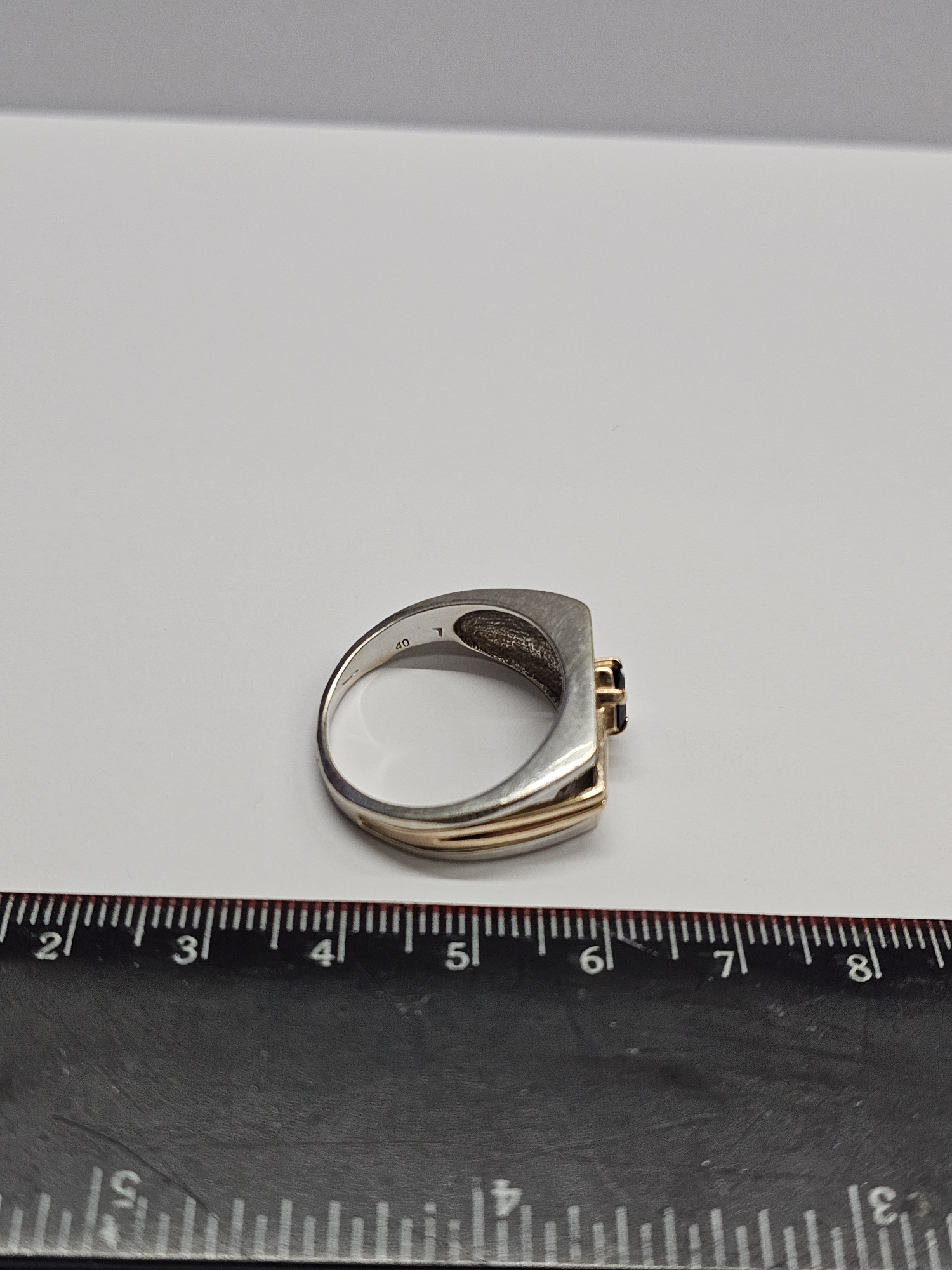 Перстень з червоного та білого золота з цирконієм (33112658) 6