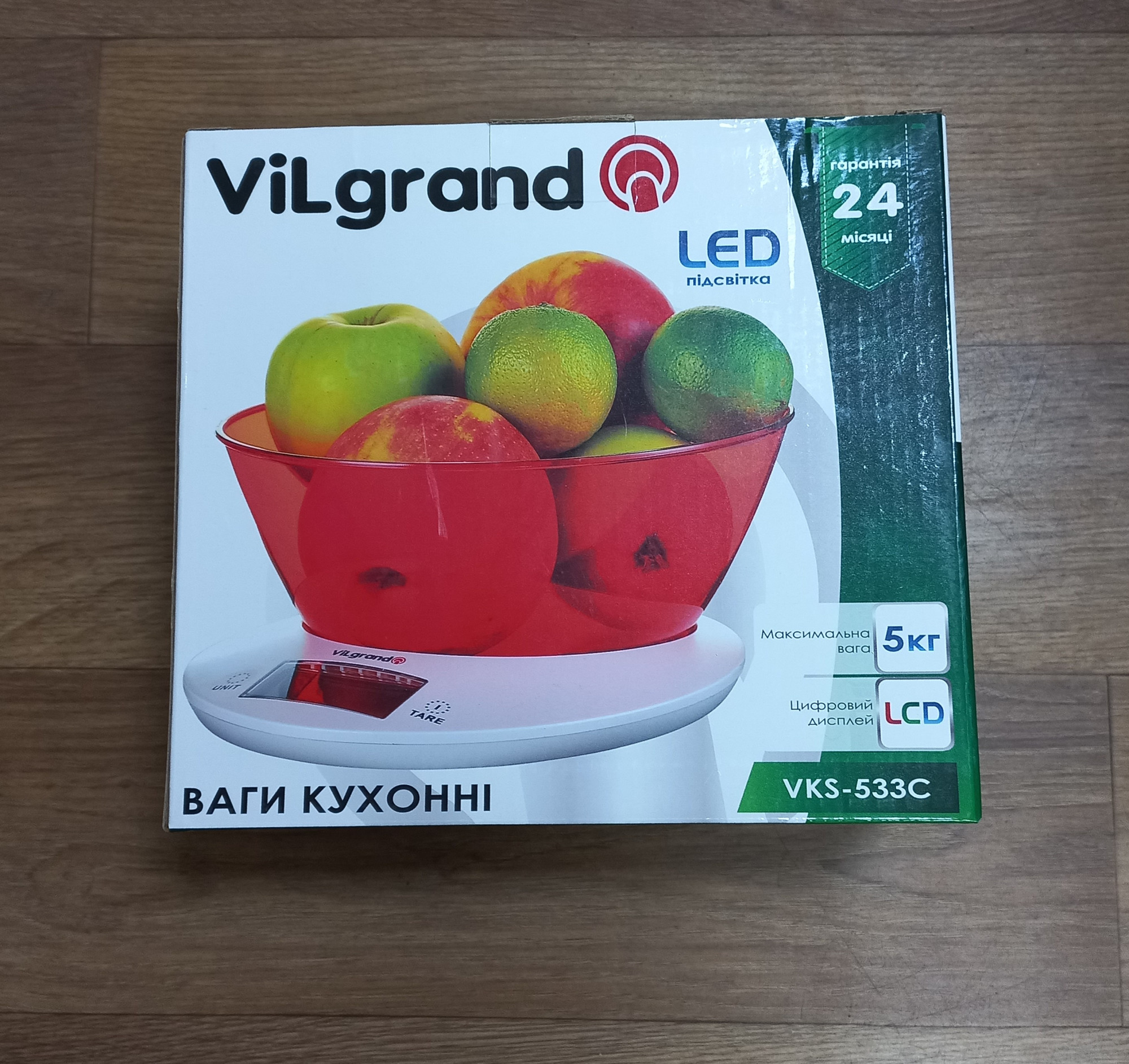 Ваги кухонні електронні ViLgrand VKS-533C 1