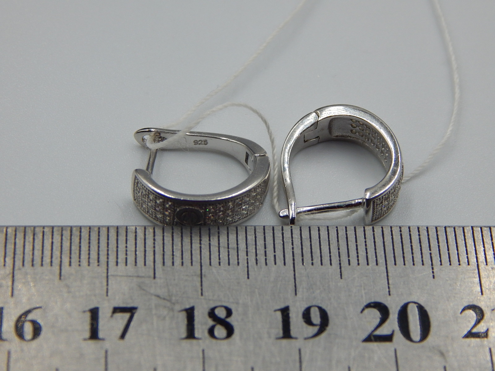 Срібні сережки з цирконієм (31026646) 3