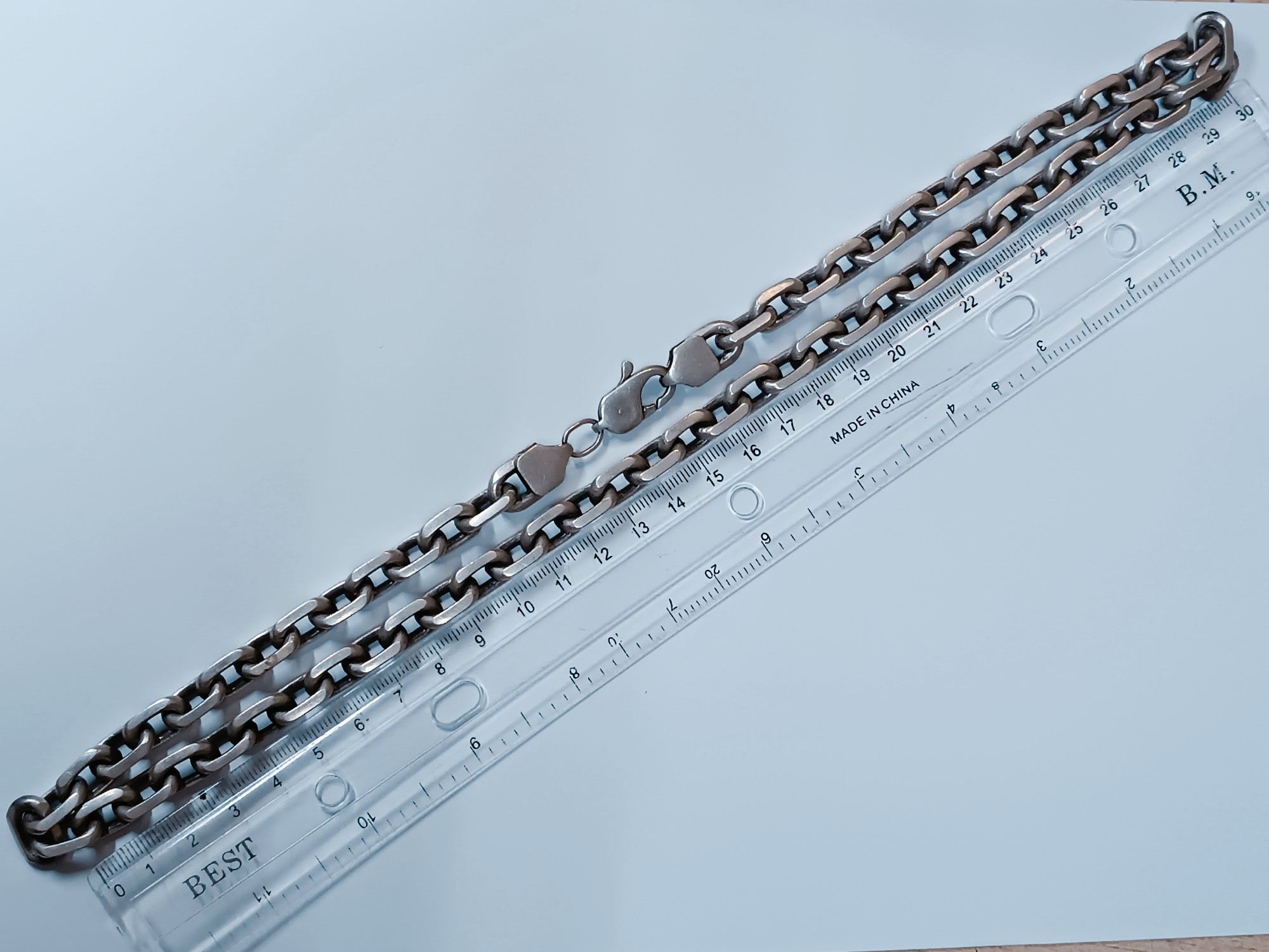 Серебряная цепь с плетением Якорное (33674345) 2