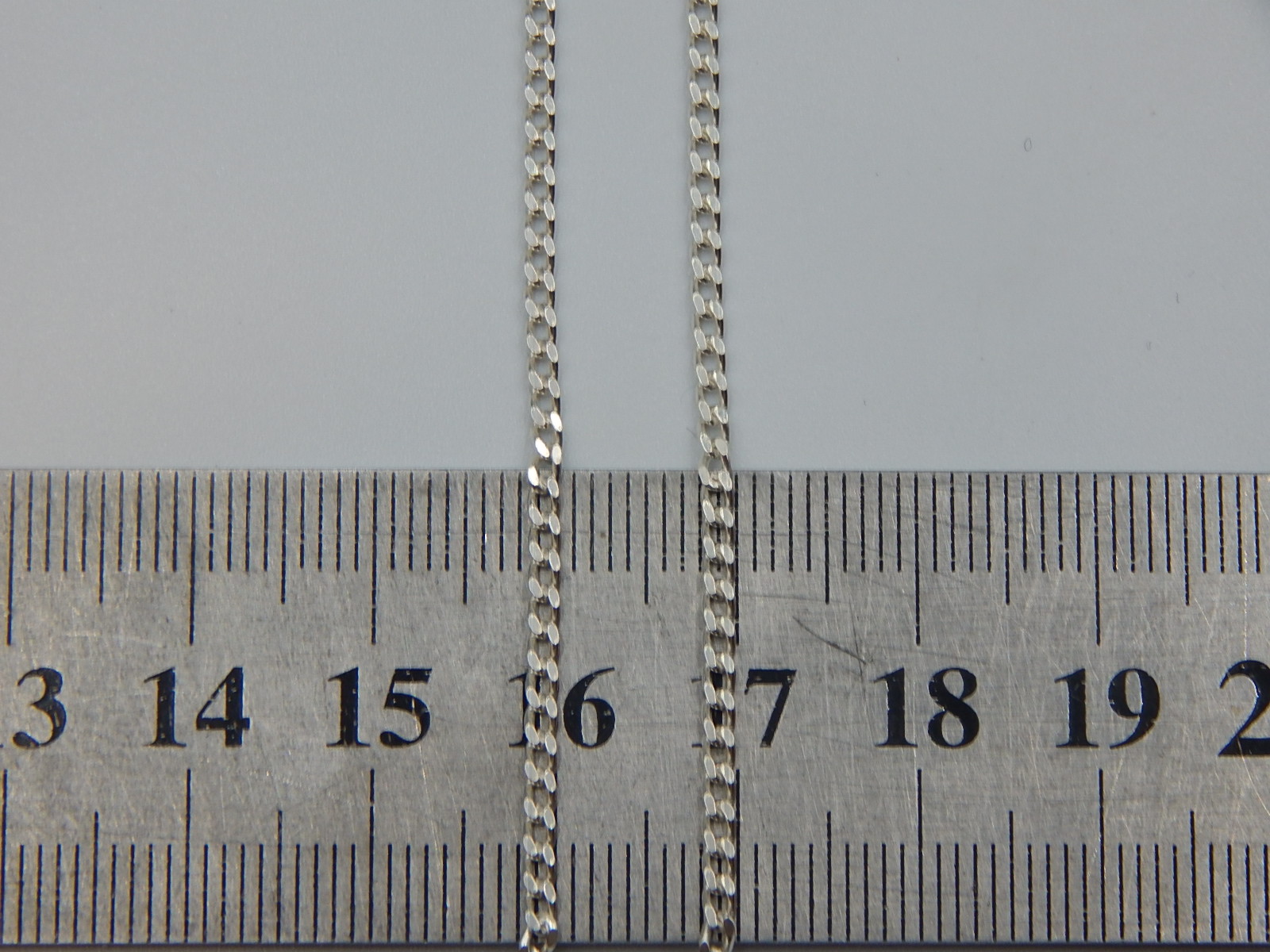 Серебряная цепь с плетением панцирное (32433406) 3