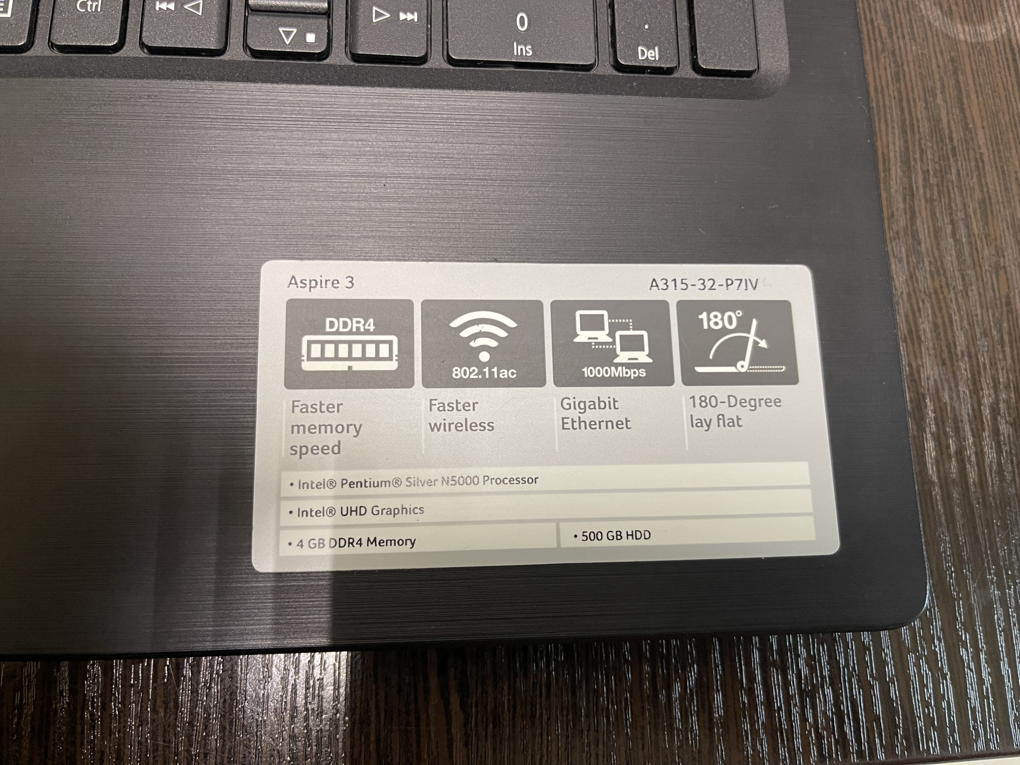 Ноутбук Acer Aspire 3 A315-32-P7JV (NX.GVWEU.008) 4