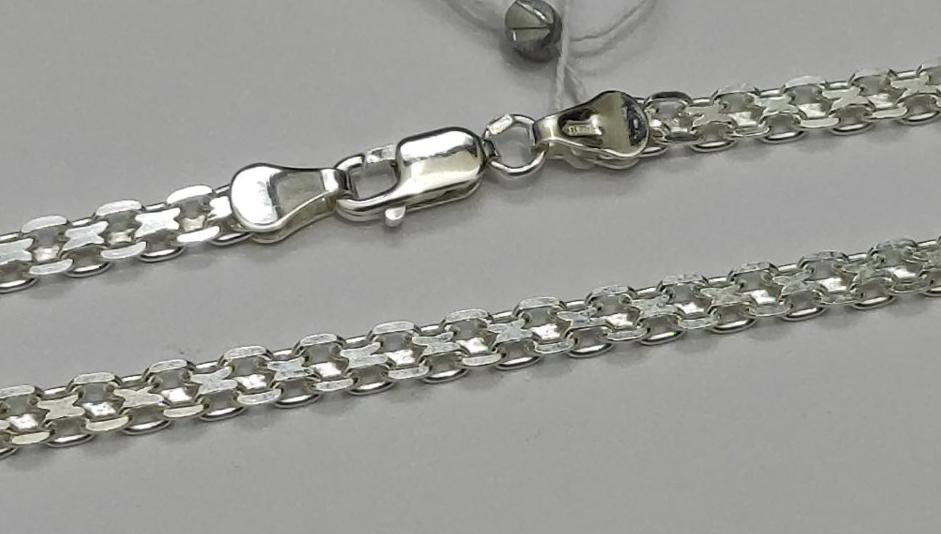Серебряная цепь с плетением Фантазийное (31898899) 0