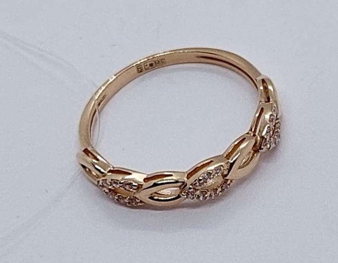 Кольцо из красного золота с цирконием (33219166)  1