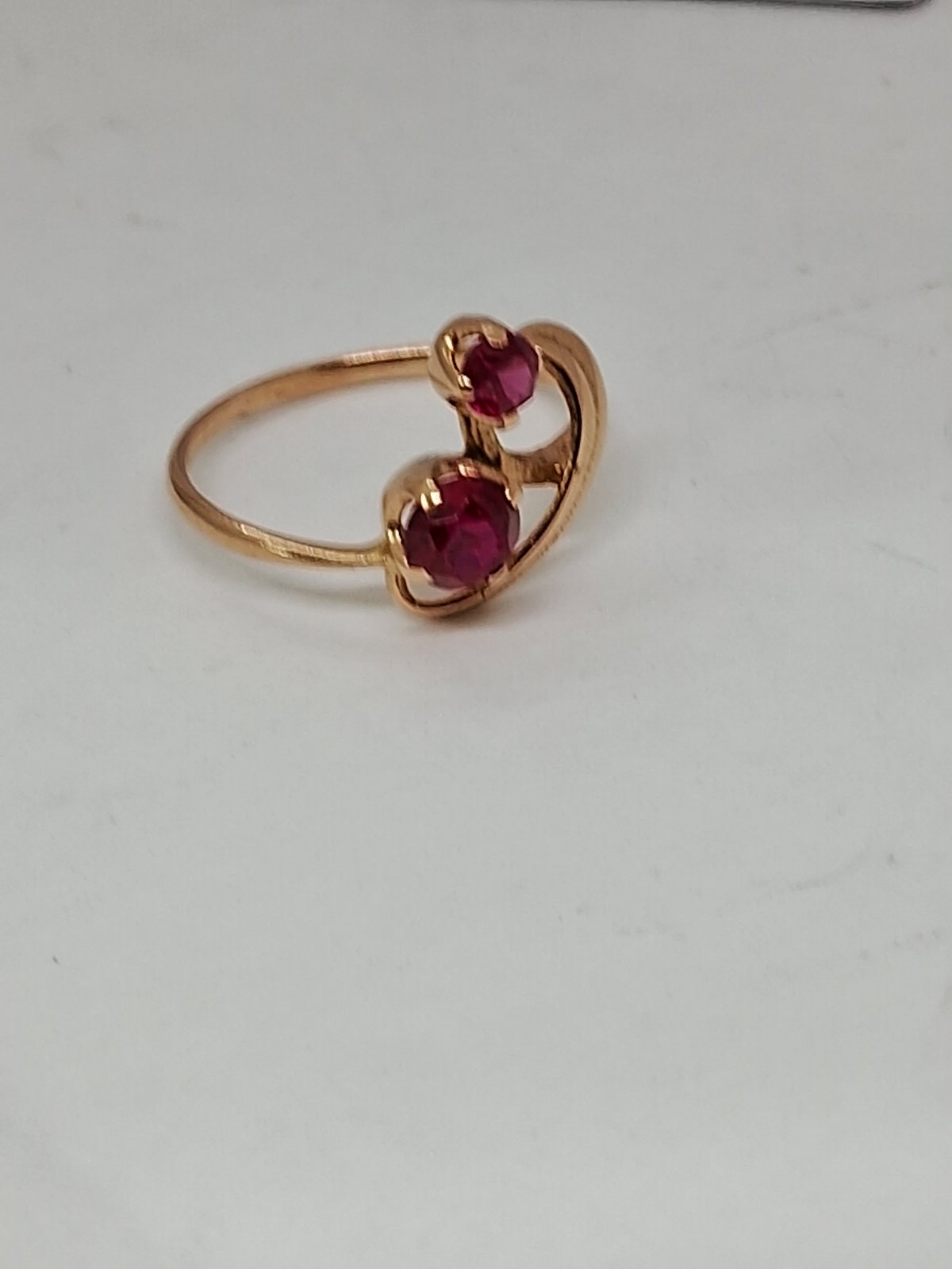 Кольцо из красного золота с корундом (32888855) 2