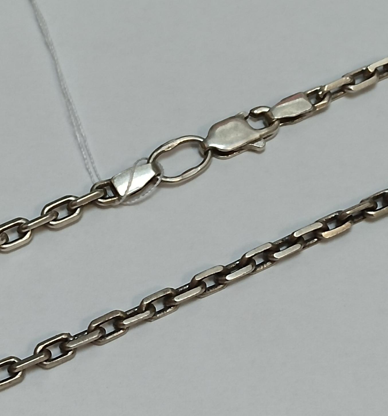 Серебряная цепь с плетением Якорное (33699499) 0