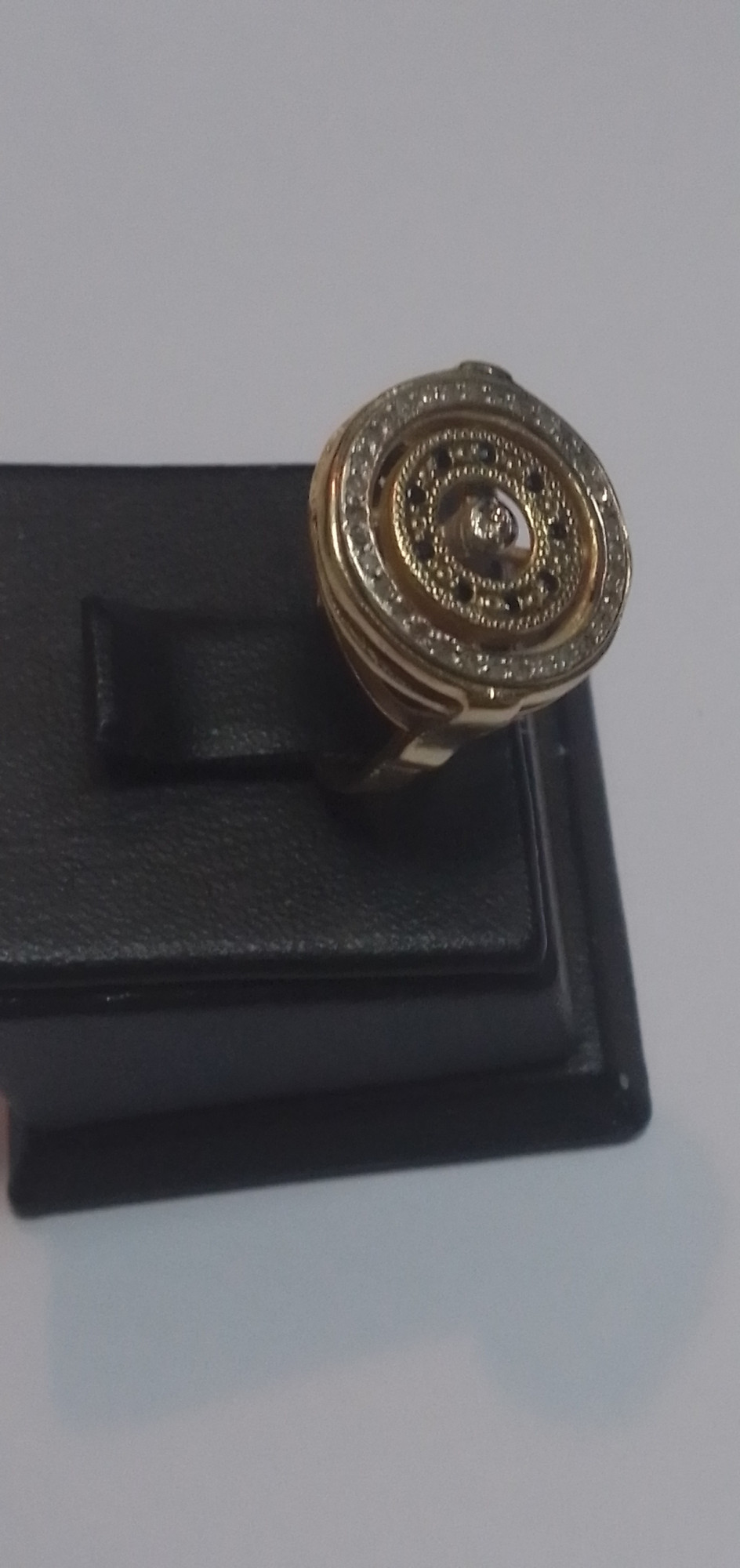 Кольцо из красного золота с цирконием (32303837) 3