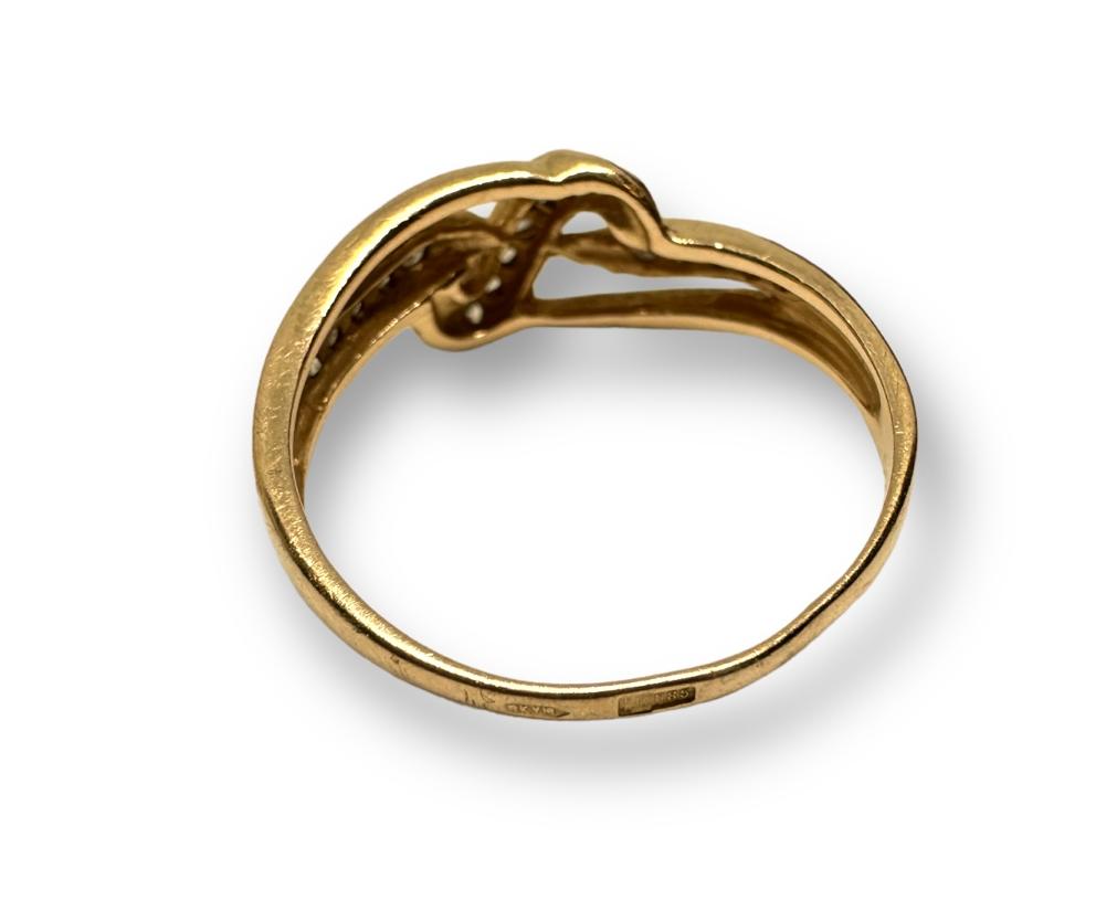 Кольцо из красного золота с цирконием (29715800) 3
