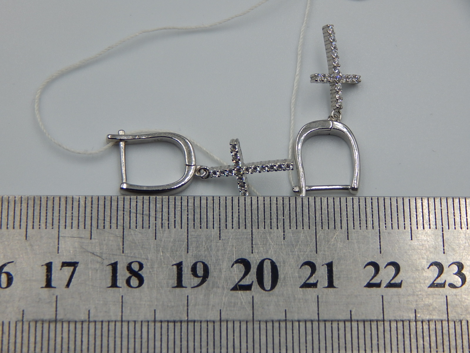 Срібні сережки з цирконієм (33002297) 5