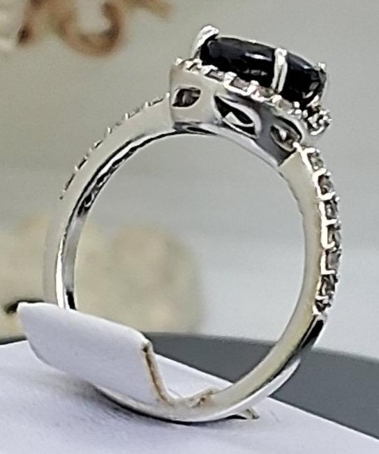 Серебряное кольцо с цирконием (32473873) 3