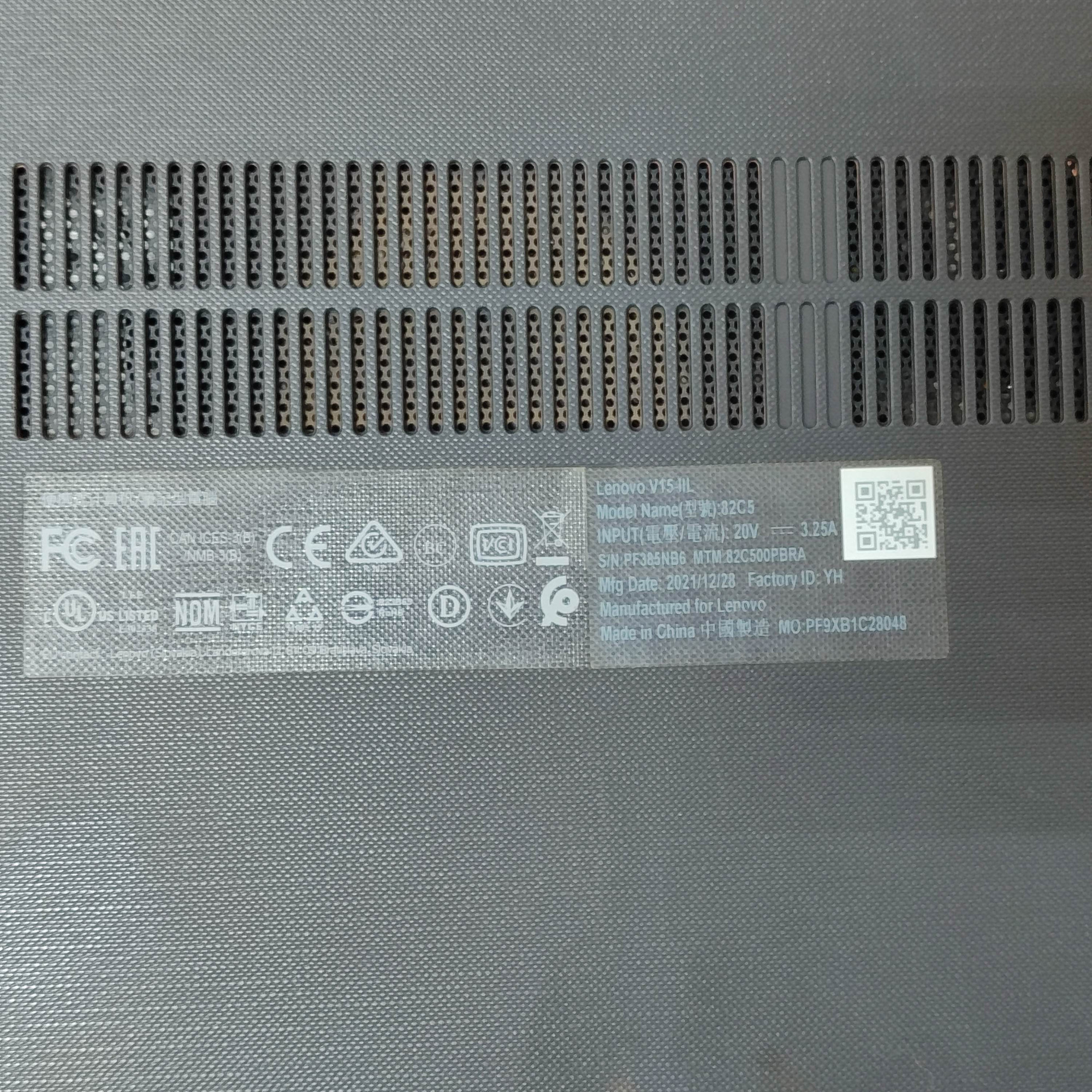 Ноутбук Lenovo V15 IIL (82C500PBRA) 9