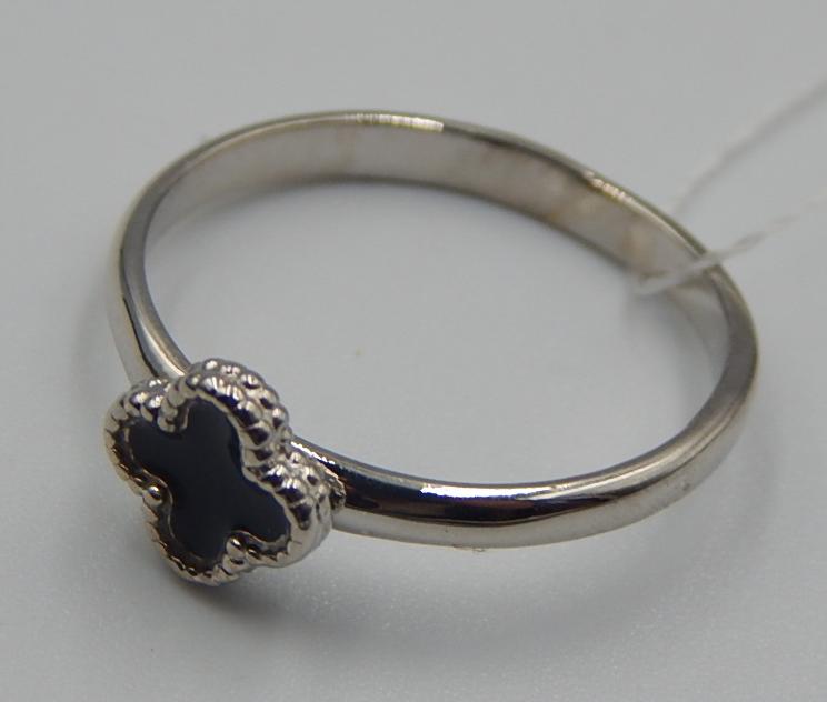 Серебряное кольцо с эмалью (31276104) 2