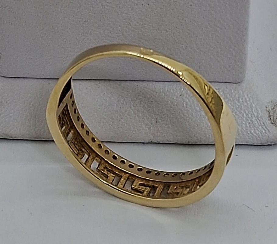 Кольцо из желтого золота с цирконием (33743066) 4