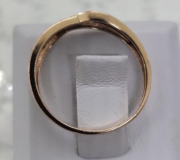 Кольцо из красного золота с цирконием (32861536) 4