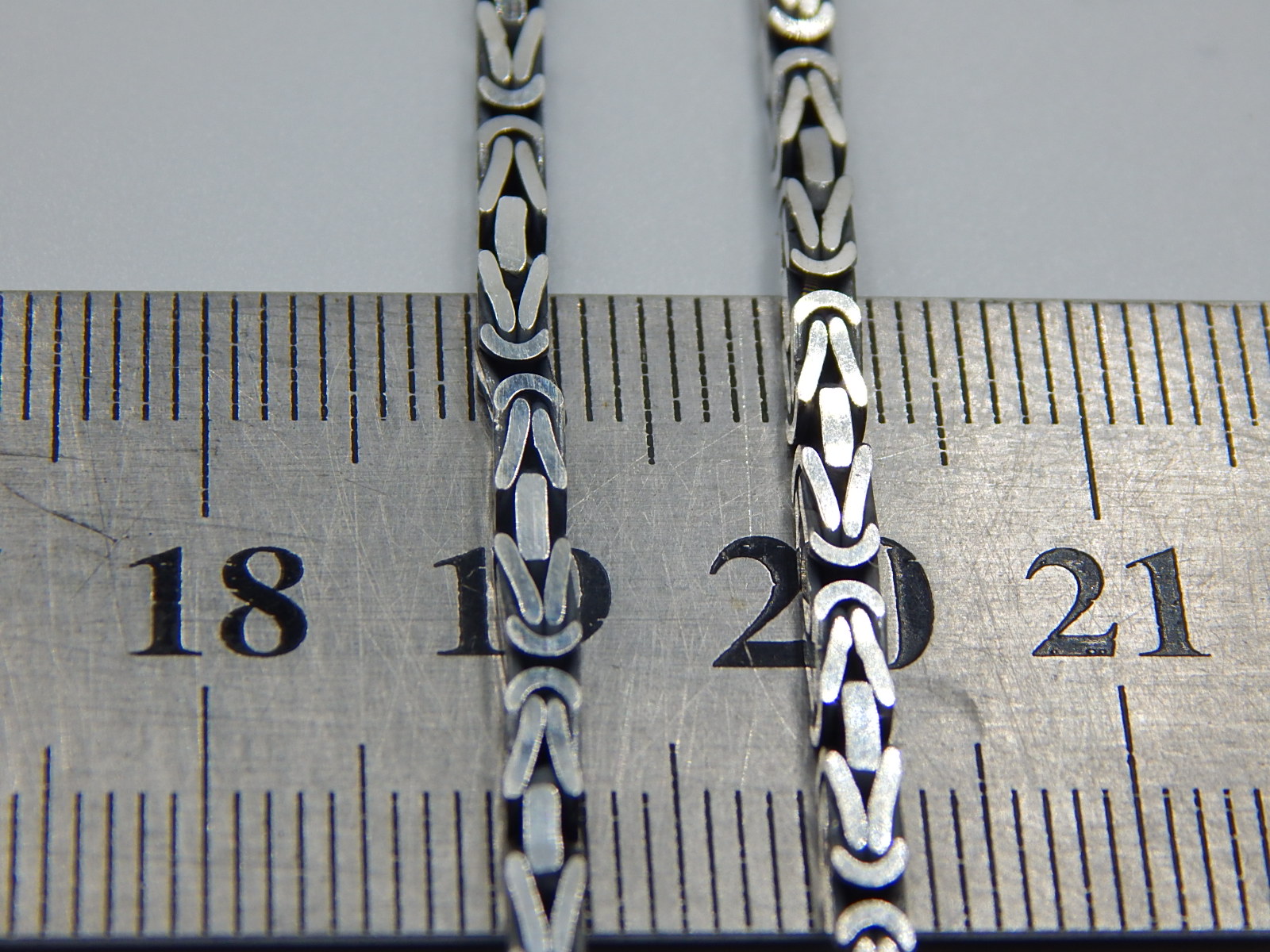 Серебряная цепь с плетением лисий хвост (31658834) 2