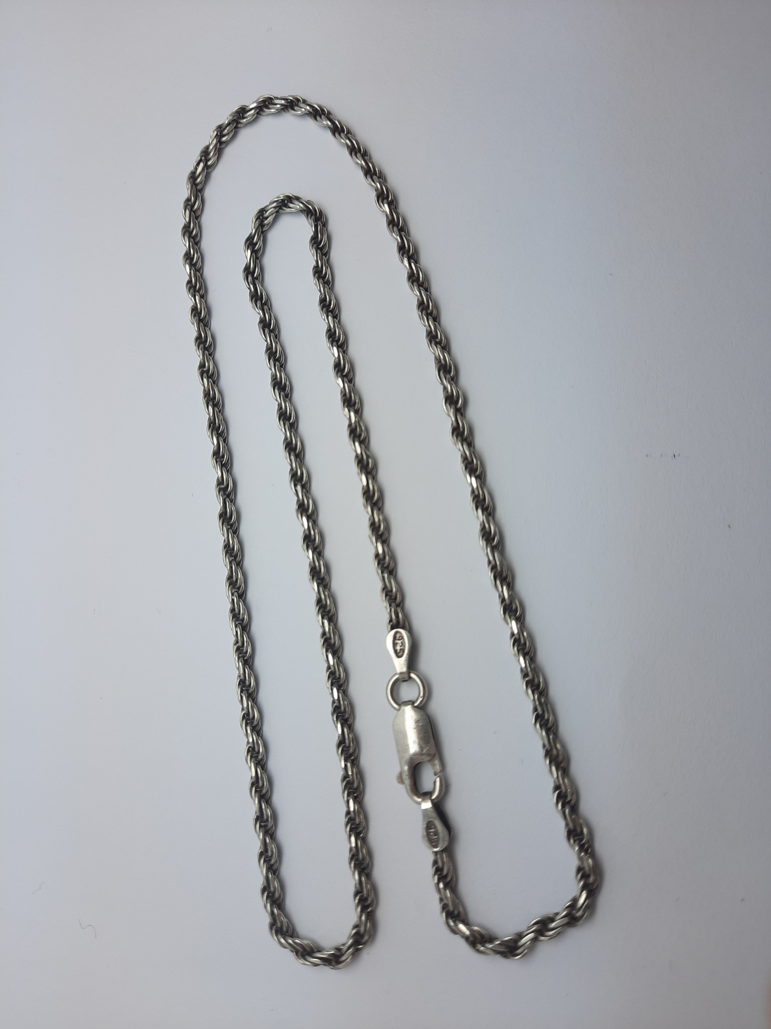 Серебряная цепь с плетением Тройной жгут (33541713) 2