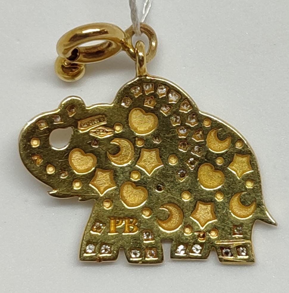 Кулон із жовтого золота з діамантом (-ми) (27416641) 3