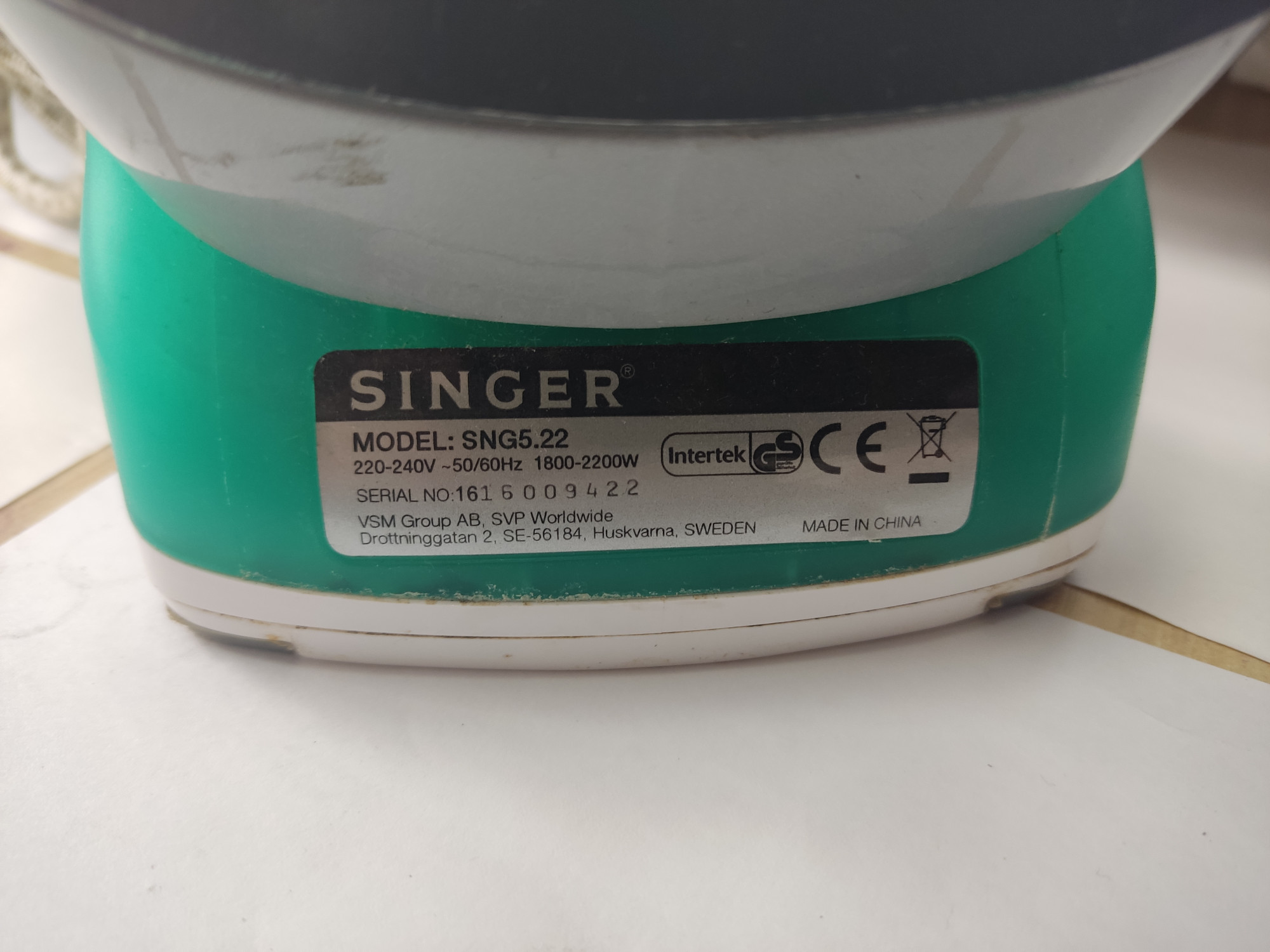 Утюг Singer SNG 5.22 3