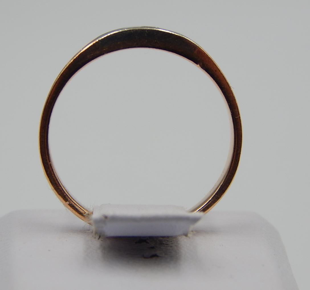 Кольцо из красного и белого золота с цирконием (32939520)  3