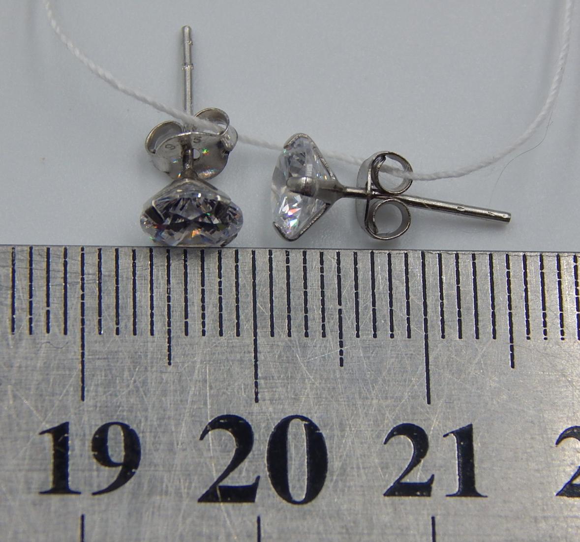 Срібні сережки з цирконієм (33745279) 2
