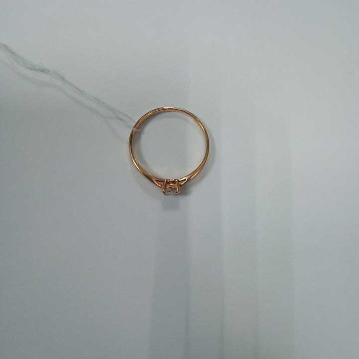 Кольцо из красного золота с бриллиантом (-ми) (27416651)  1