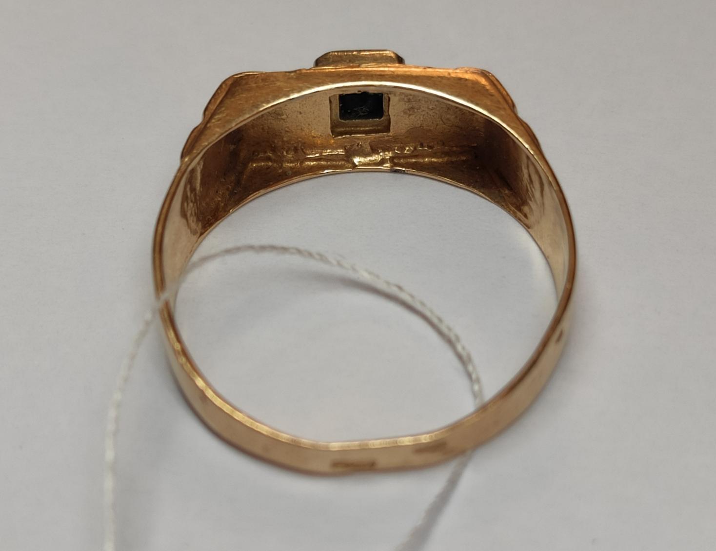 Перстень з червоного та білого золота з цирконієм (33809413) 2