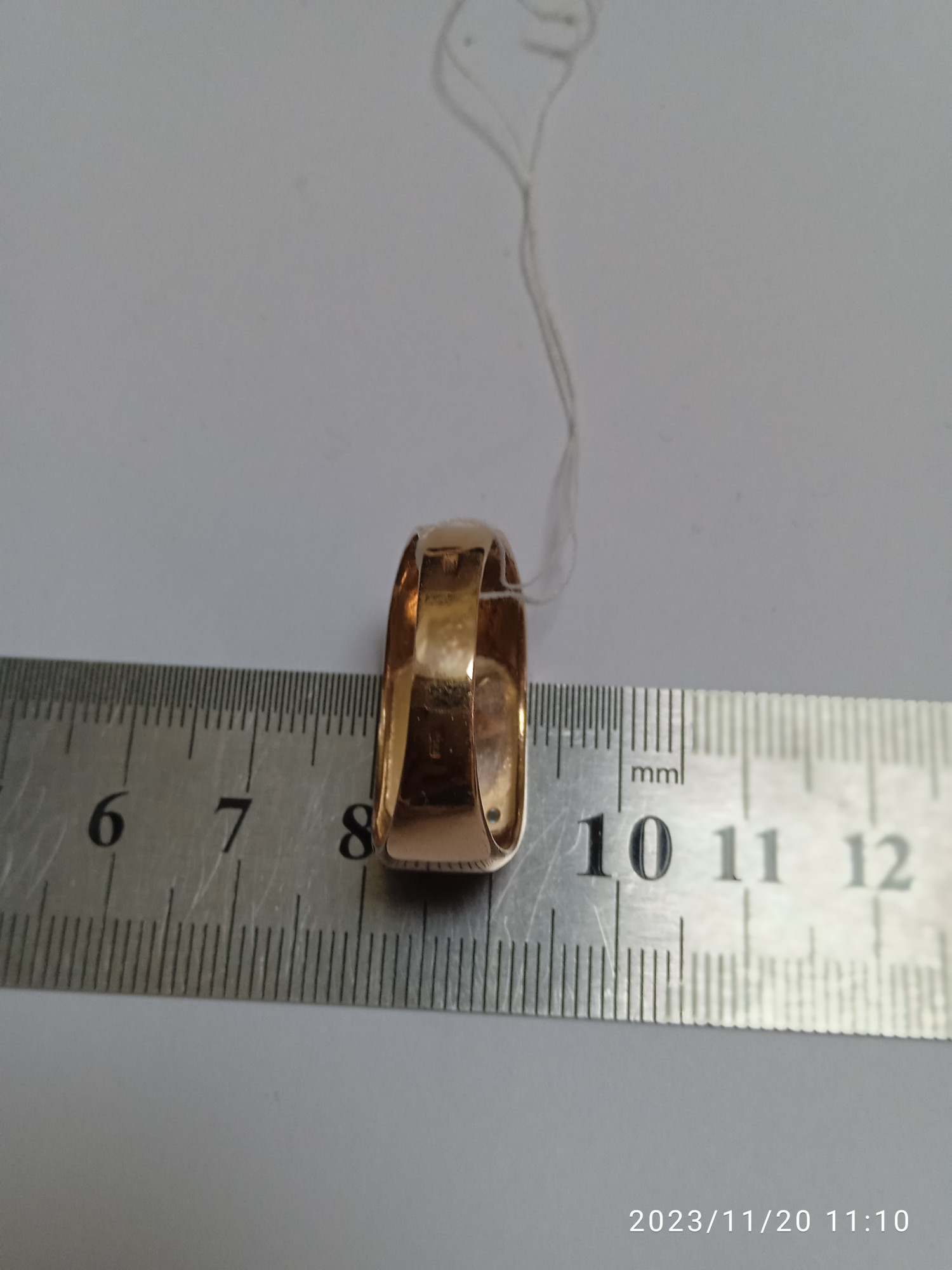Перстень з червоного золота з цирконієм (32359264) 3
