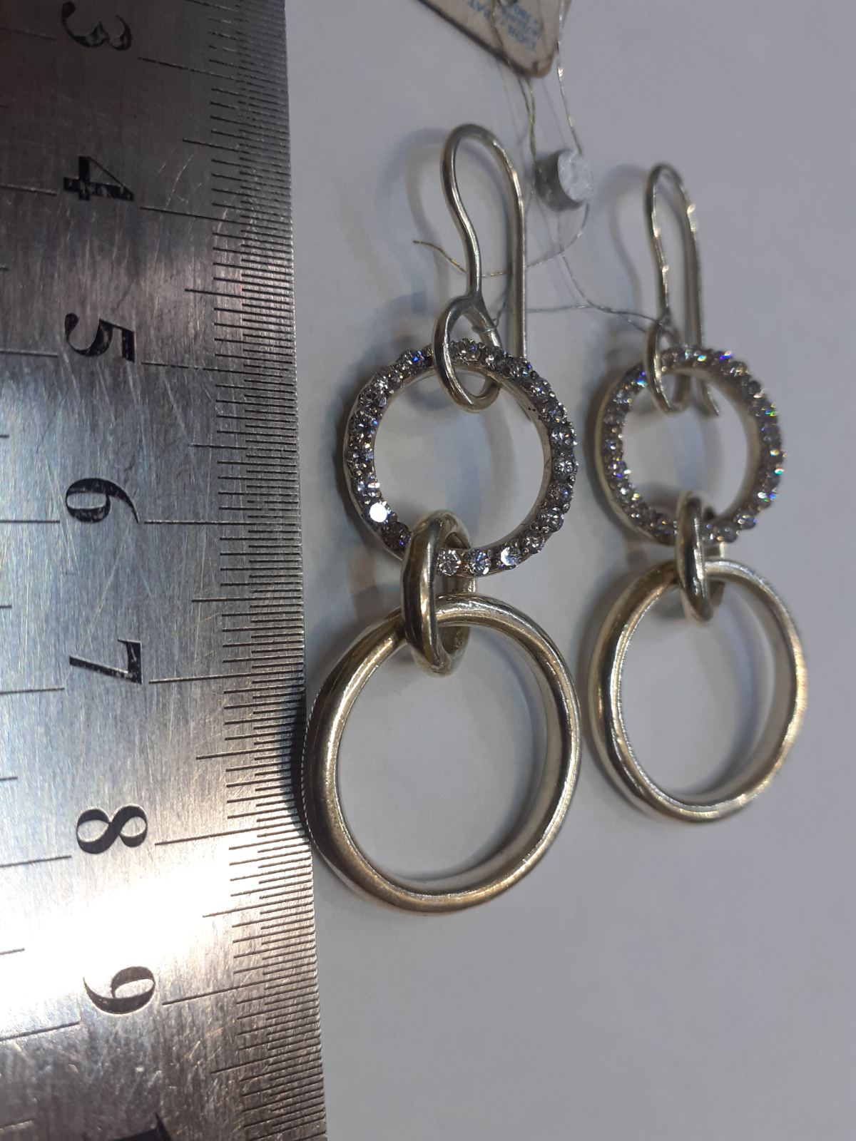 Срібні сережки з цирконієм (30659411) 6