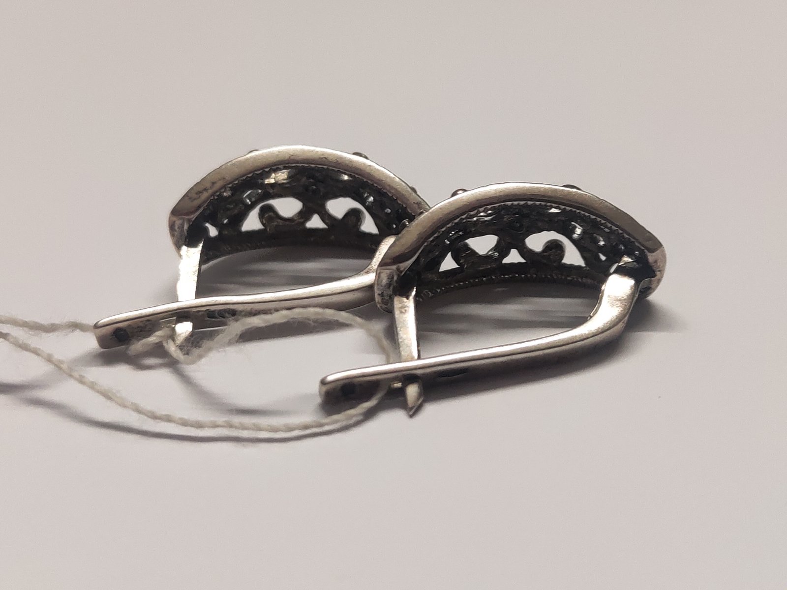 Срібні сережки з цирконієм (30312157) 3