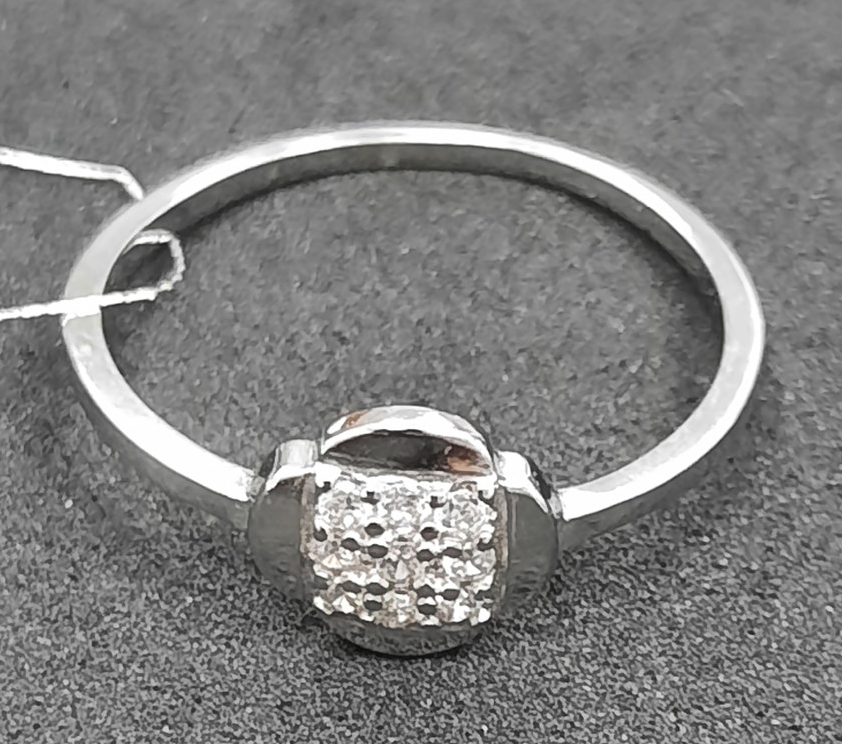 Серебряное кольцо с цирконием (31298520) 0