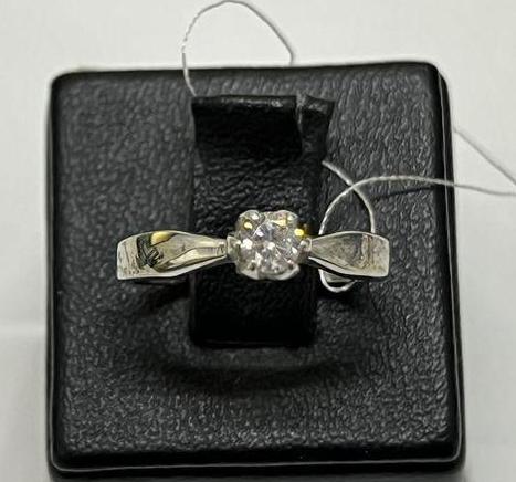 Серебряное кольцо с цирконием (30424753) 0