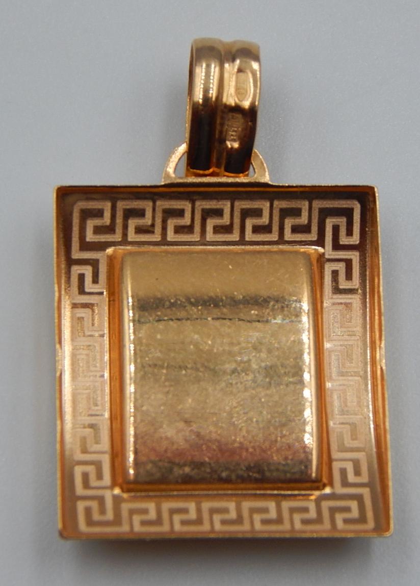 Підвіс-ладанка з червоного золота (32561008) 1