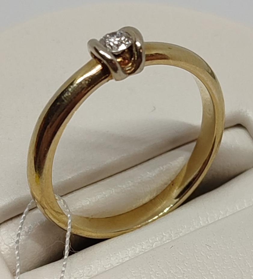 Кольцо из красного золота с бриллиантом (-ми) (27417222)  6